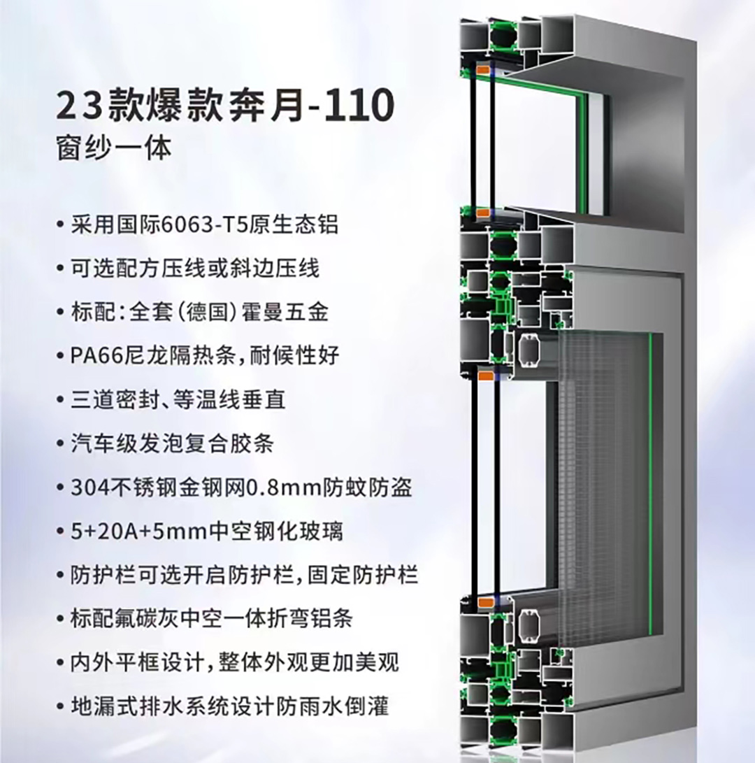 新款奔月-110窗纱一体